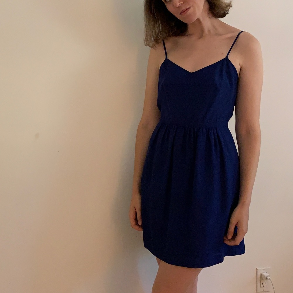 J. Crew evening dress royal blue